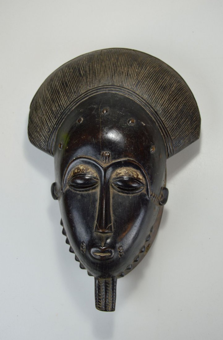 Charming Baule African mask, African Art (1 of 6)