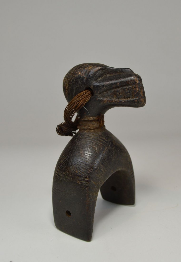 Baule Heddle Pulley with Hyena face, African Art (1 of 3)