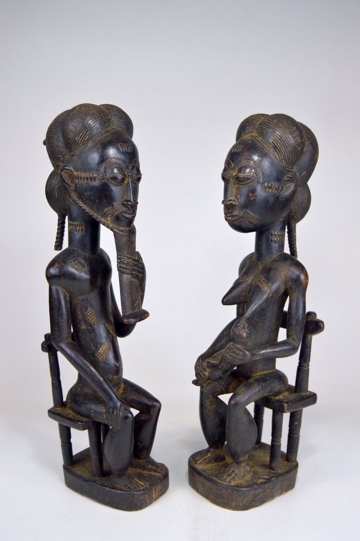 A Very Fine Baule Couple, Male & Female African Art (1 of 6)