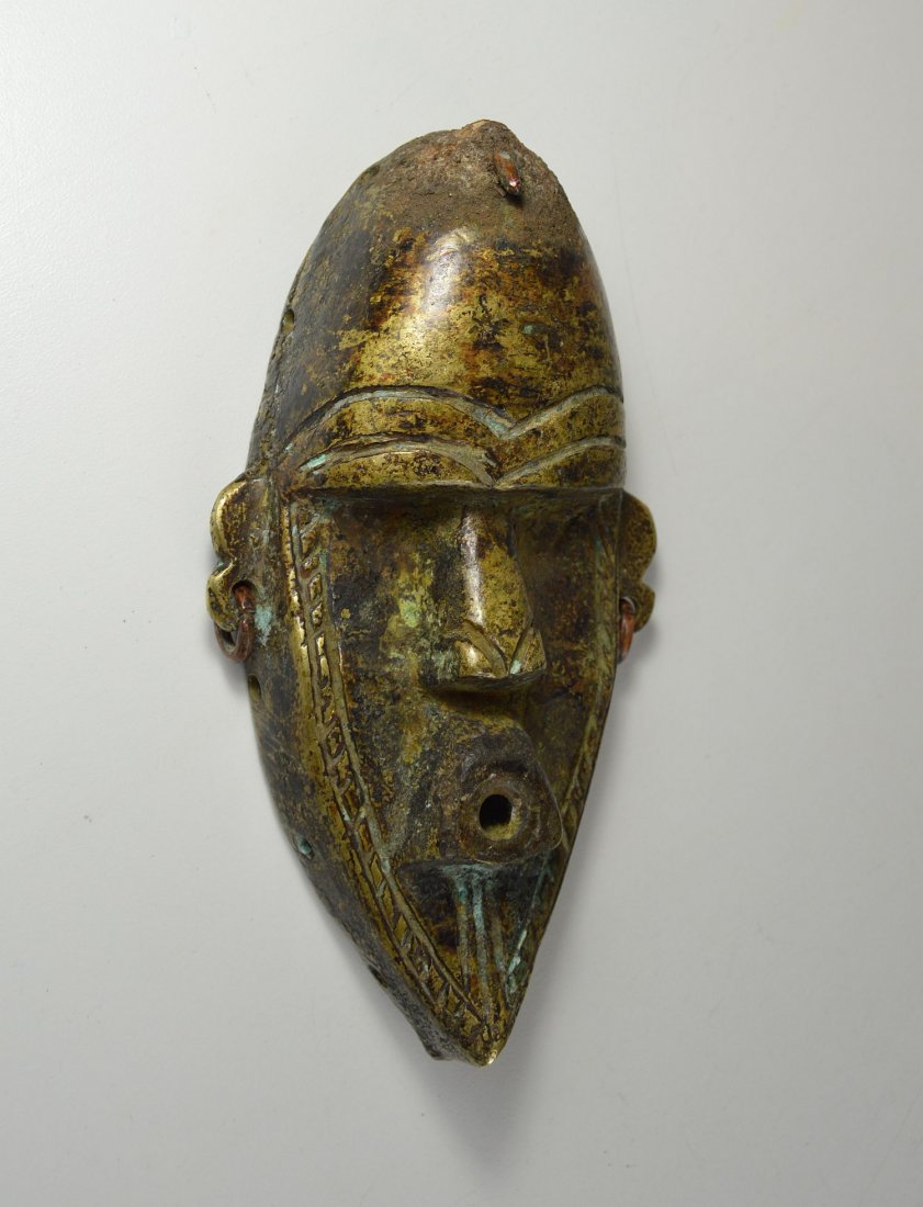 Rare Bronze Toma Passport Mask, Old example African Art (1 of 5)