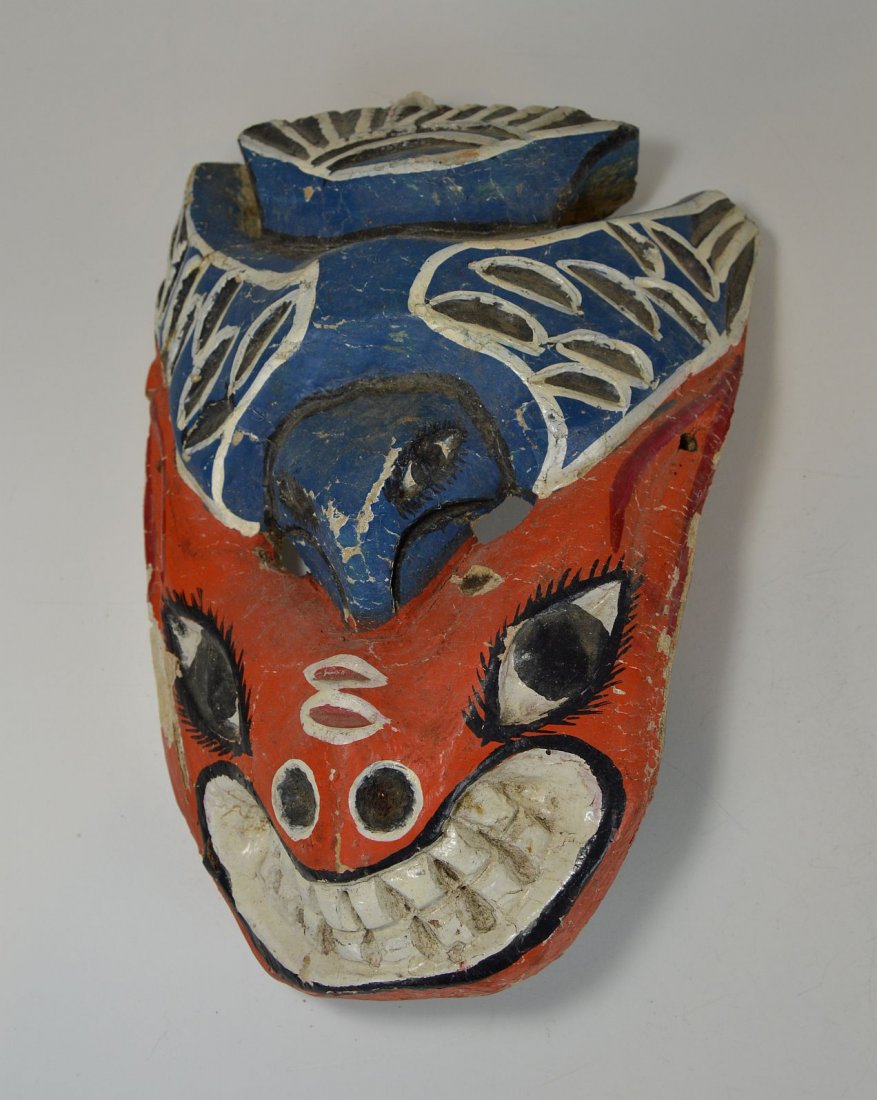 Old Mexican Folk Art Dance Mask, Ex Steve Tobin Coll. (1 of 5)