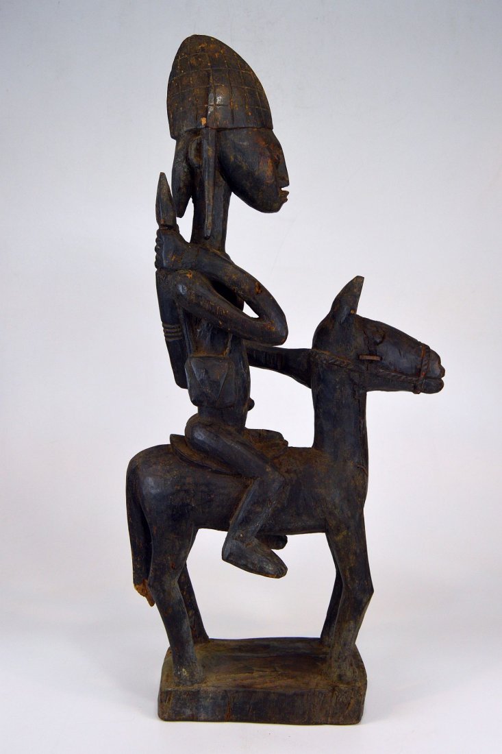 Large Carved wooden Dogon Equestrian sculpture, African (1 of 6)