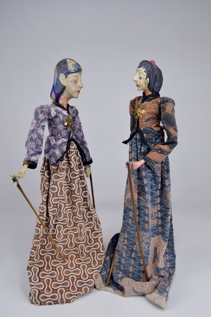 Antique Wayang Golek Rod puppets collected 1930/50 (1 of 5)