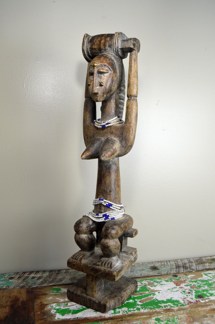 Tall Attie Female ancestor sculpture, African Art (1 of 4)