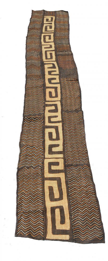 Long Kuba Grass textile, Kuba Cloth, African Art (1 of 4)