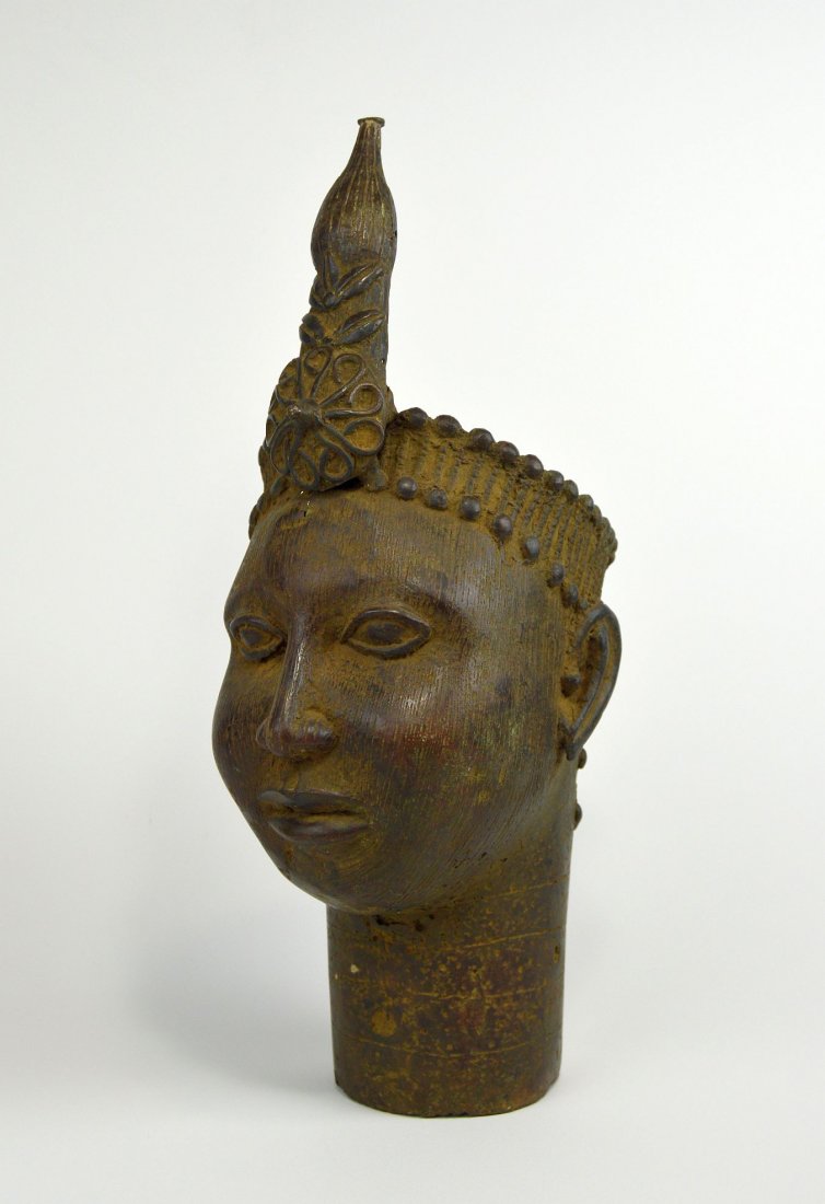 Benin Bronze Memorial Bust of Ife, Fine African Art (1 of 4)
