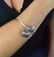 Sterling Silver Spiral Hamsa Necklace & Bracelet set - 4