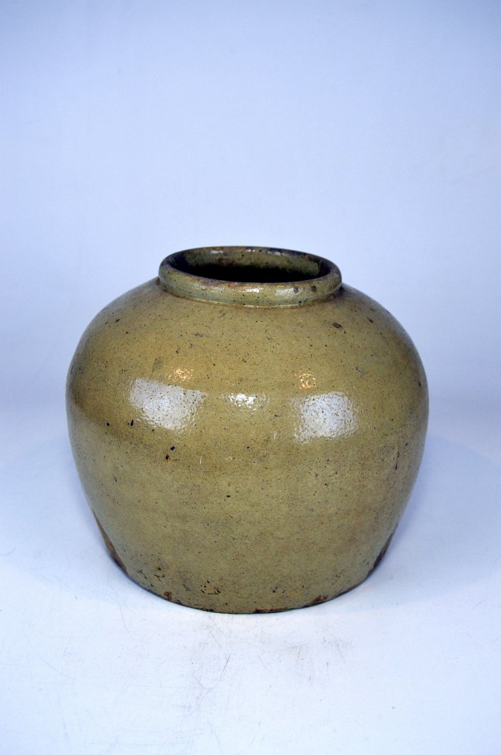 Large 19th Century Glazed Jar from China (1 of 5)