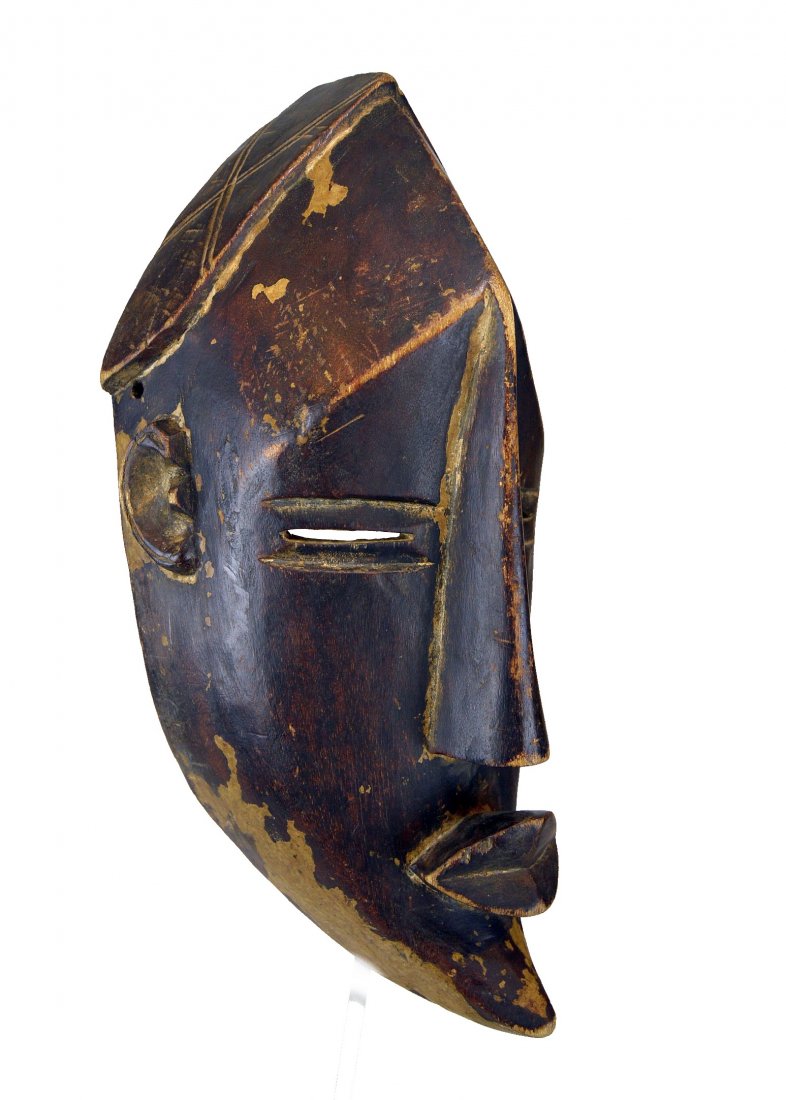 Vintage Lulua Abstract Human Face African Mask (1 of 7)