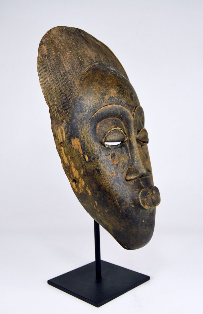A Well weathered Old Baule Peoples African Dance Mask (1 of 8)