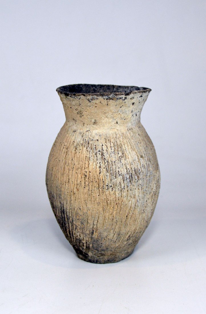 Warring States Ancient Earthenware Terracotta clay vase (1 of 6)