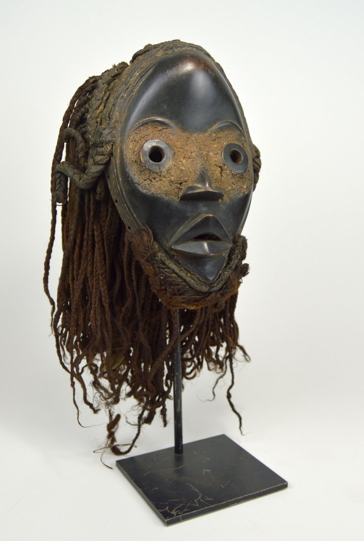 Dan Mask with Woven Rope Coiffure, African Art (1 of 6)