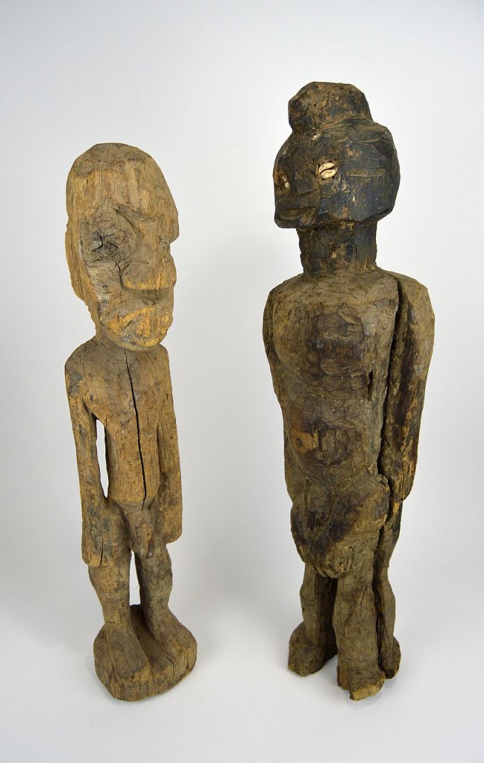2 large African Shrine idols Magic Fetish sculptures (1 of 4)