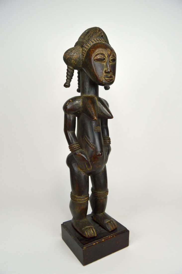 A Lovely Baule Female Sculpture, African Art (1 of 5)