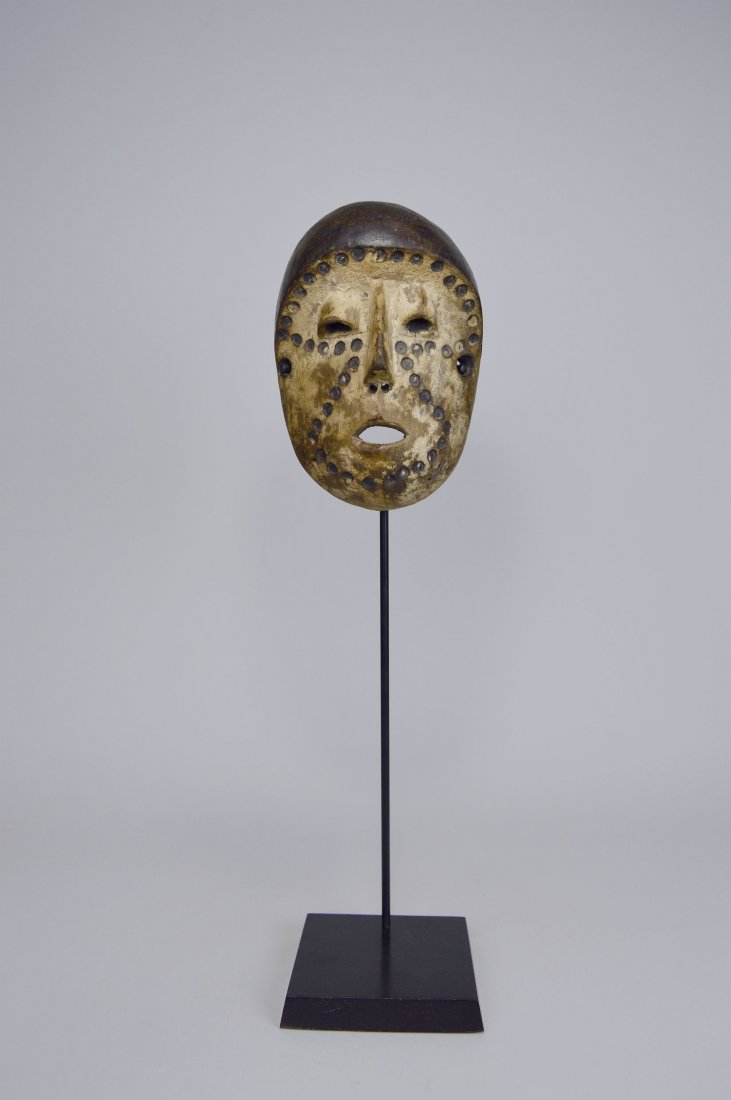 Lega Bwami Society African Mask with spotted designs (1 of 7)