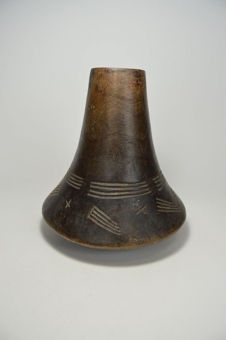 A Fine Hima carved wooden Milk Jug, African Art (1 of 5)