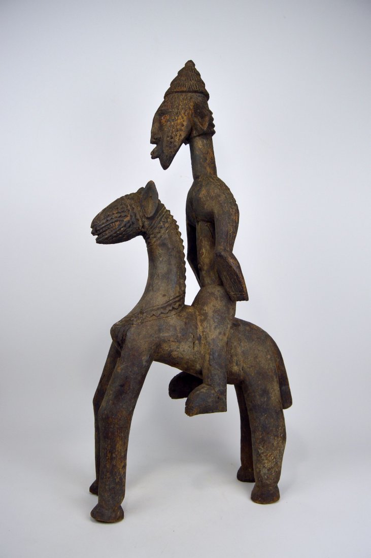Huge Bamana Horse & Rider sculpture, African Art (1 of 7)
