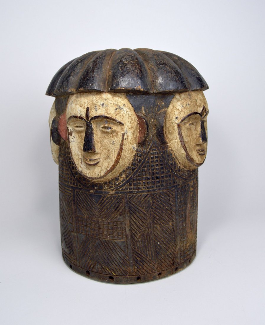 Fang helmet mask with 4 faces & Intricate designs (1 of 7)