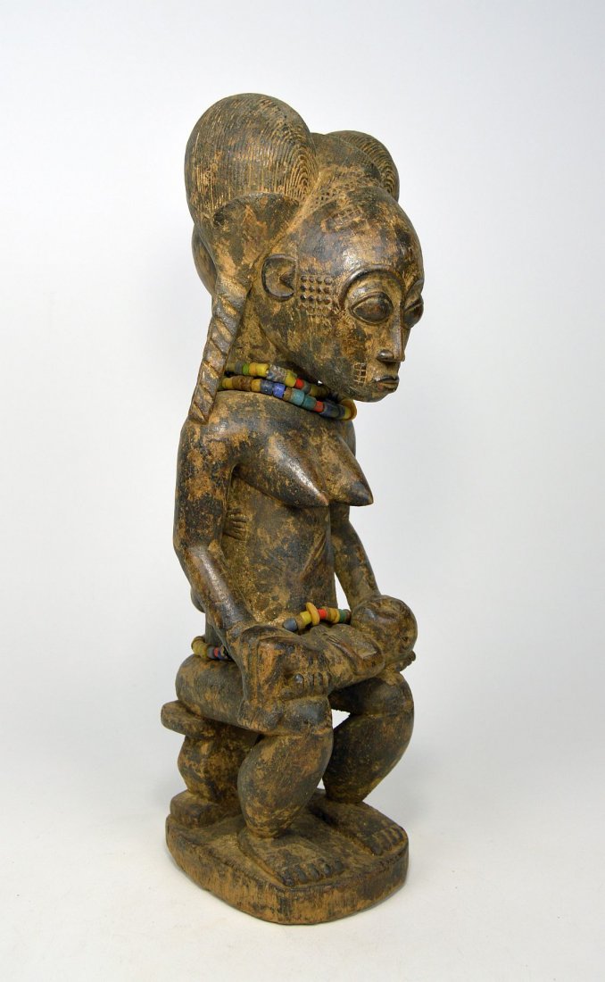A Fine Baule maternity sculpture, African Art (1 of 6)