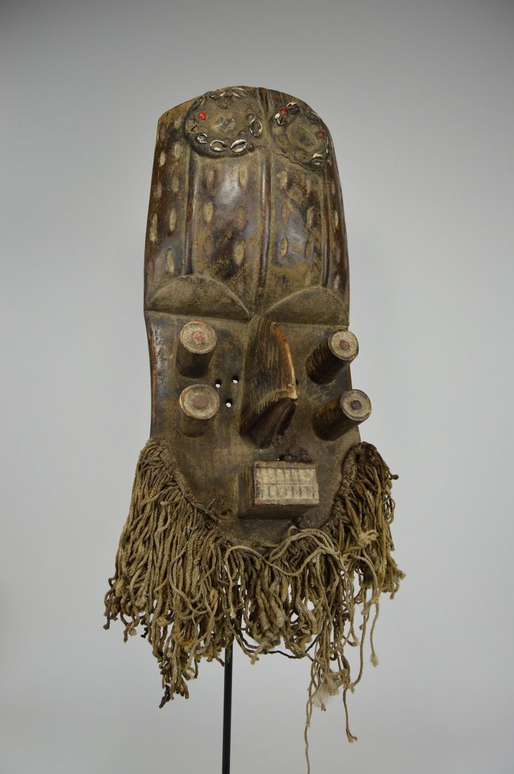 A Tall Grebo Multi Eyed  fetish mask, African Art (1 of 6)