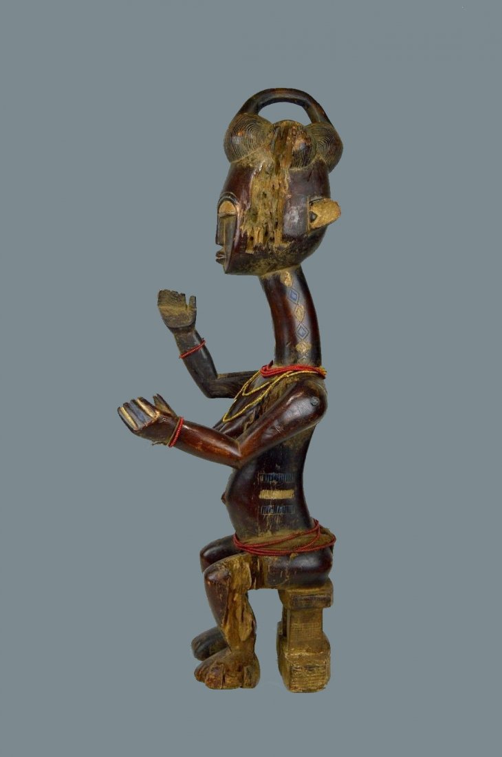 Vintage Kulango Articulated female statue African Art (1 of 9)