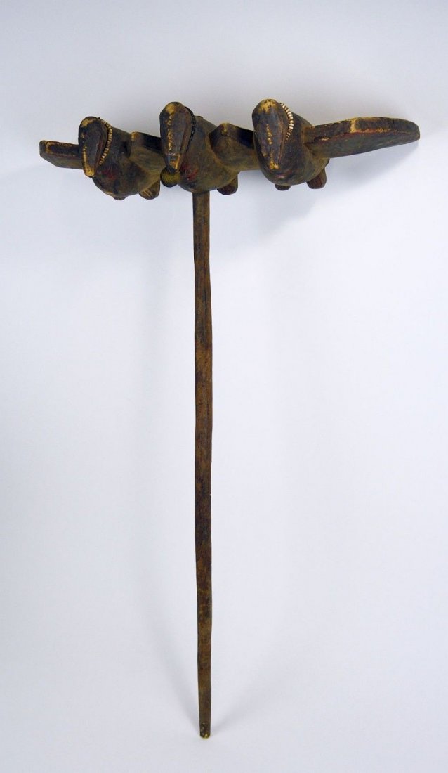 Rare Old Senufo Sejen Avian Staff African Art (1 of 11)