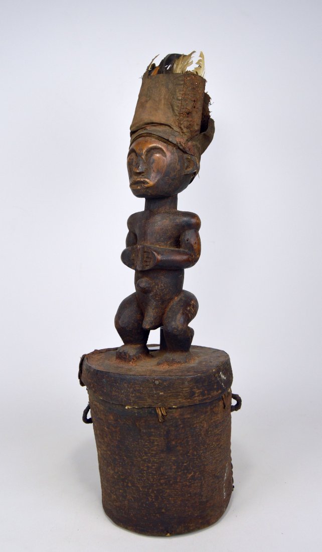 A Fang Male Ancestor on Bark Box, African Art (1 of 5)