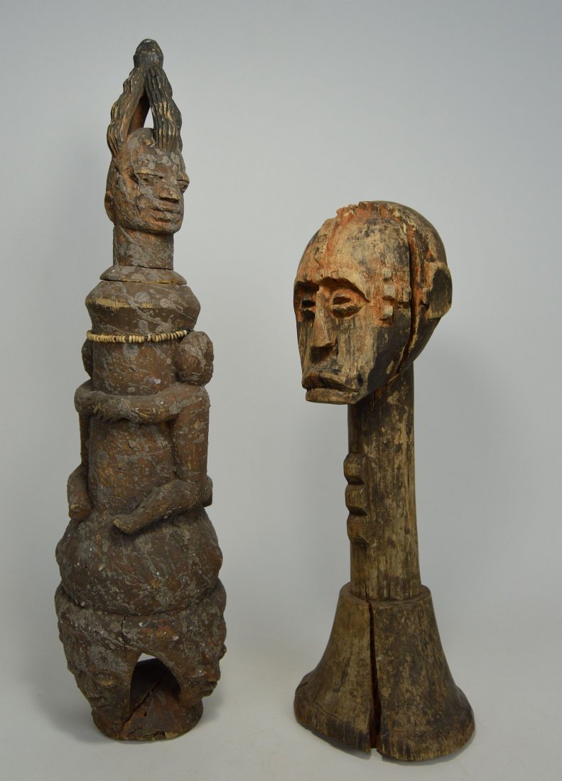 Lot of Igbo and Yoruba African Art objects (1 of 4)