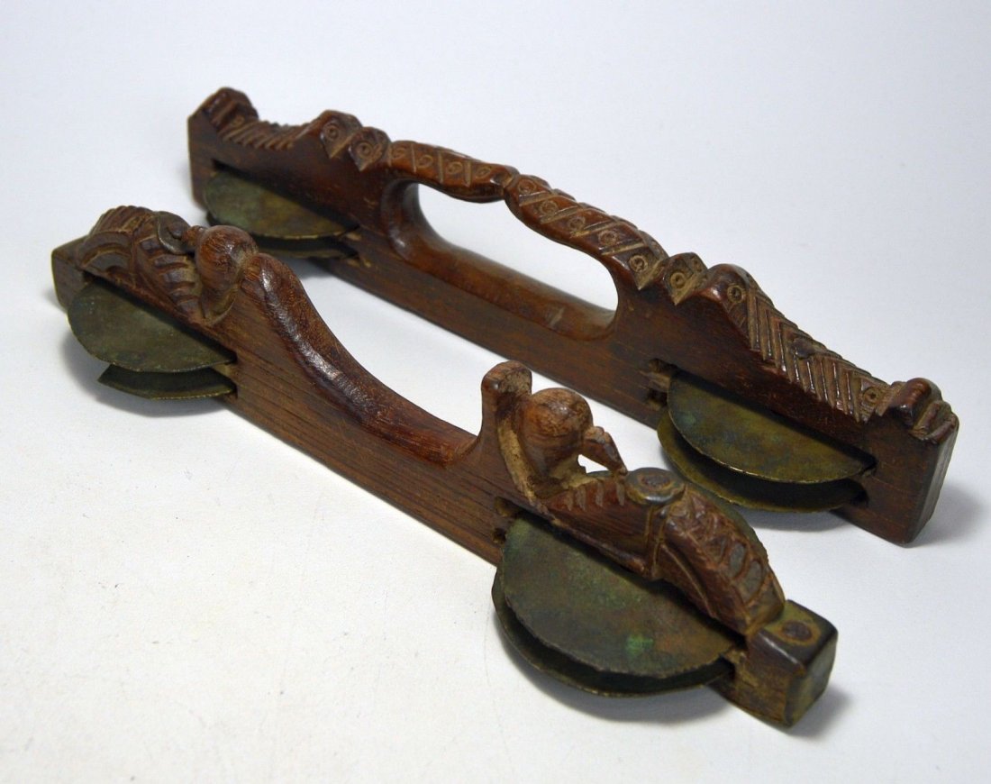 A Beautiful Set of Antique Dance Rattles from India (1 of 6)