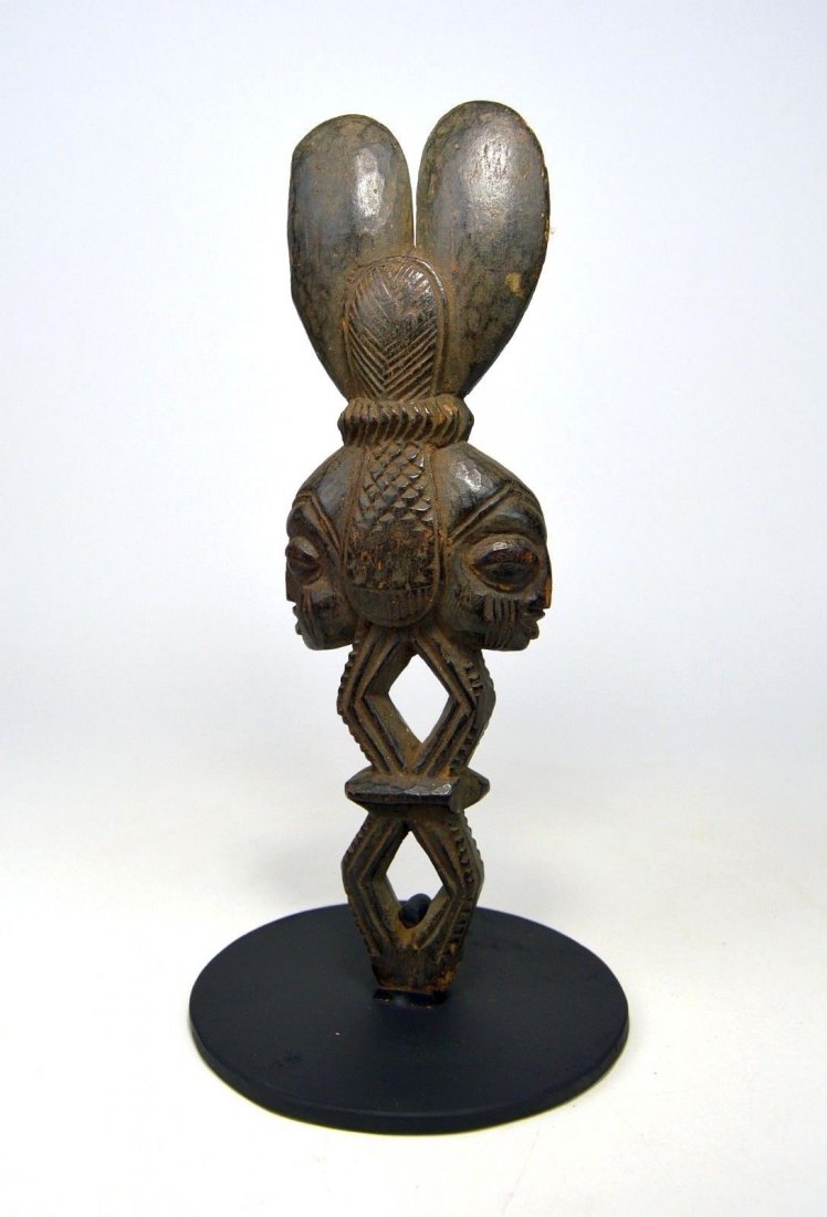 Finely carved Old Yoruba Shango Wand or Staff, African (1 of 5)