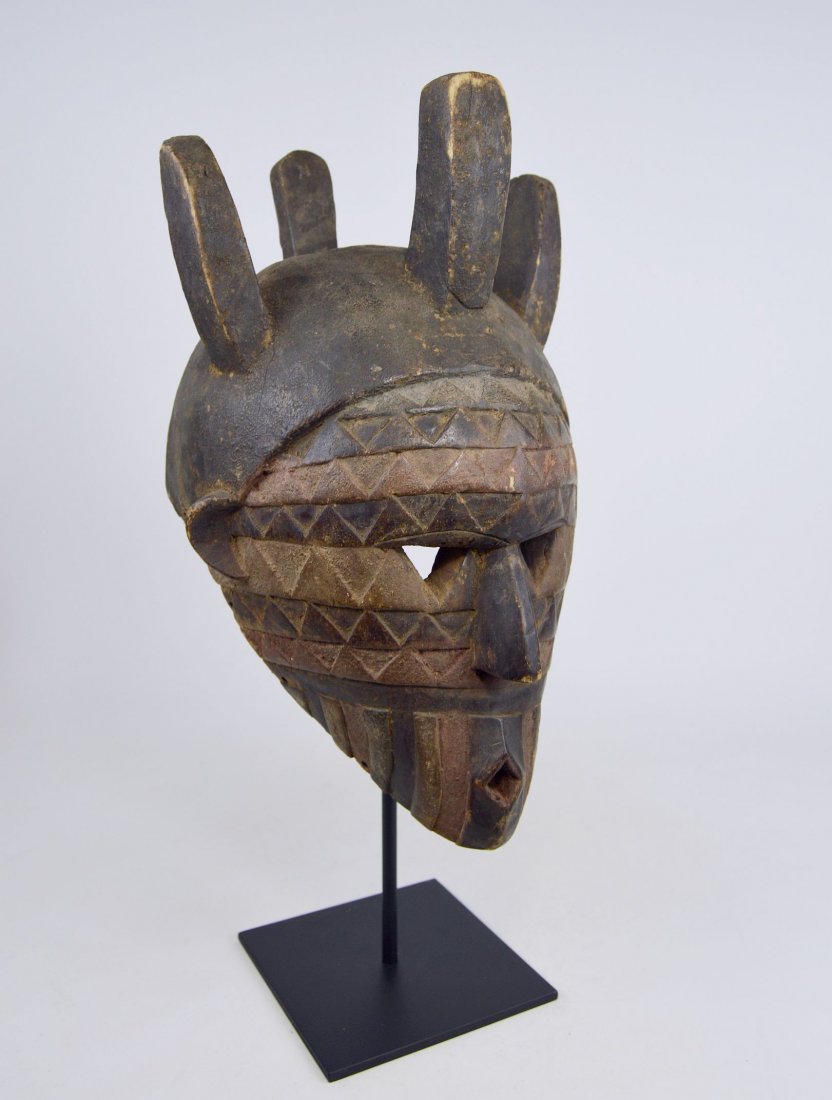 Highly Decorated Old Tetela African mask (1 of 10)