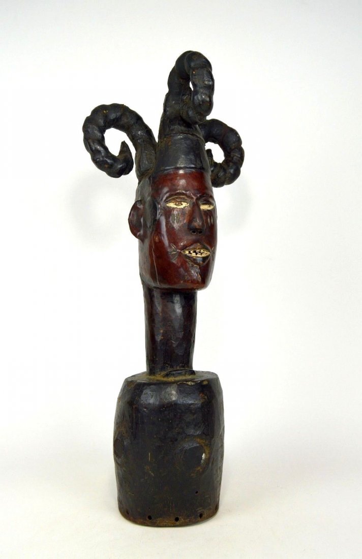 A Very Fine Ekoi Skin covered headdress, African Tribal (1 of 7)