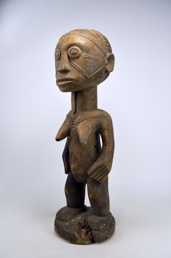 Eroded Old Tabwa Female Ancestor, African Art (1 of 7)