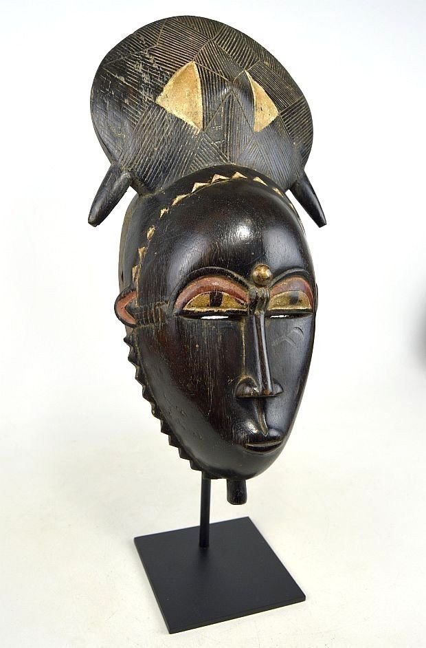 Baule Portrait Mask, African mask, African Art (1 of 6)