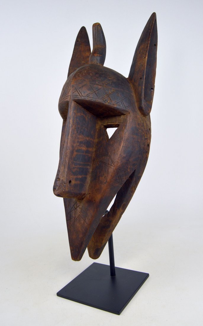 Bamana Kore Society Hyena Mask, African Art (1 of 7)