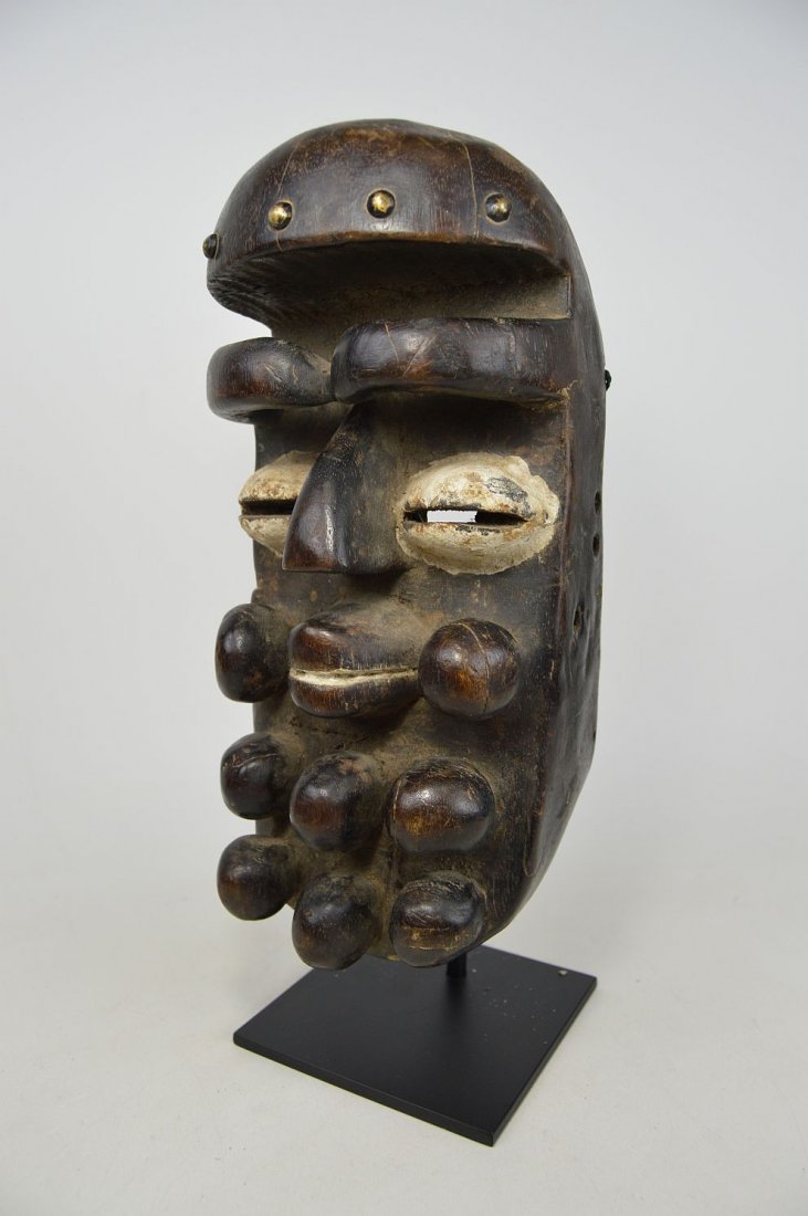 A Handsome Gere Wobe African mask w/ Stylized beard (1 of 6)