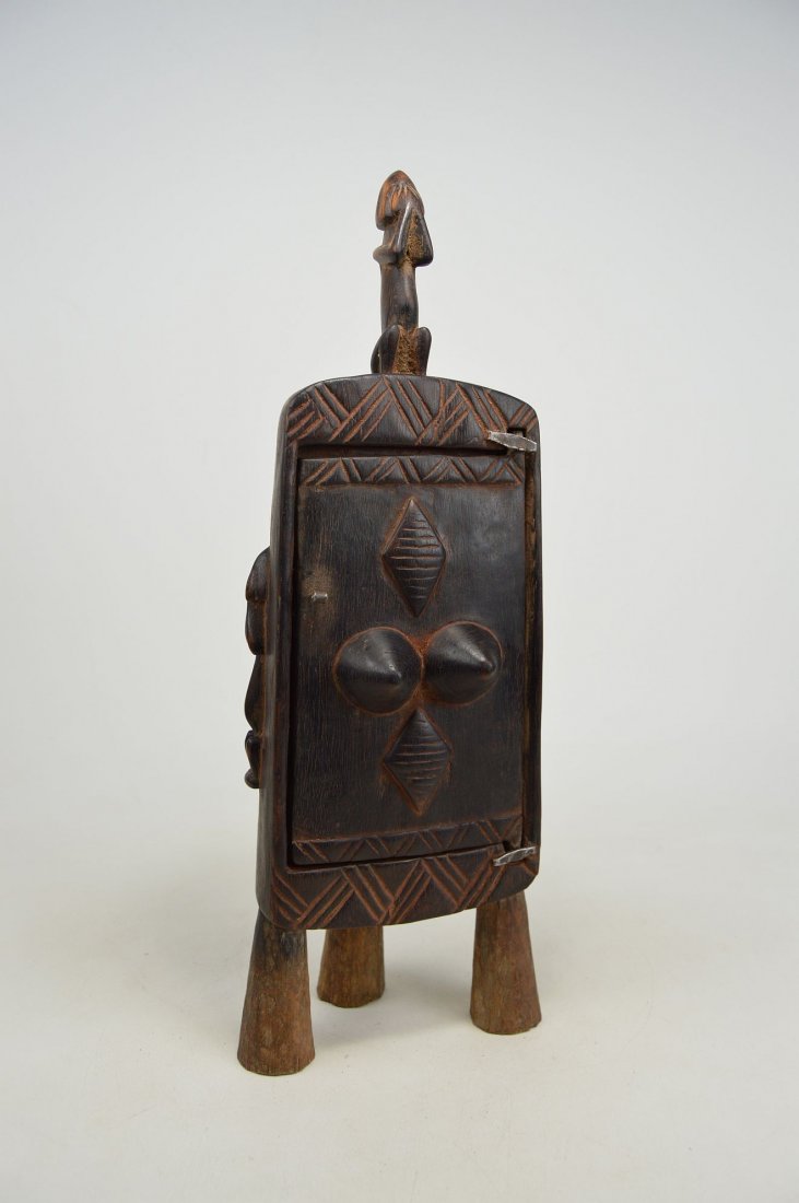 A Finely carved Dogon Tobacco Container with Ancestors (1 of 6)