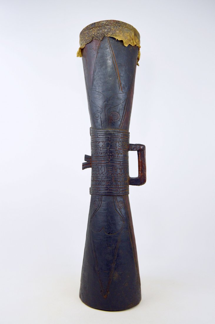 A Kundu Ceremonial Drum Sepik River Papua New Guinea