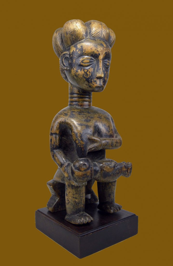 AKAN MATERNITY SCULPTURE MOTHER & CHILD (1 of 8)