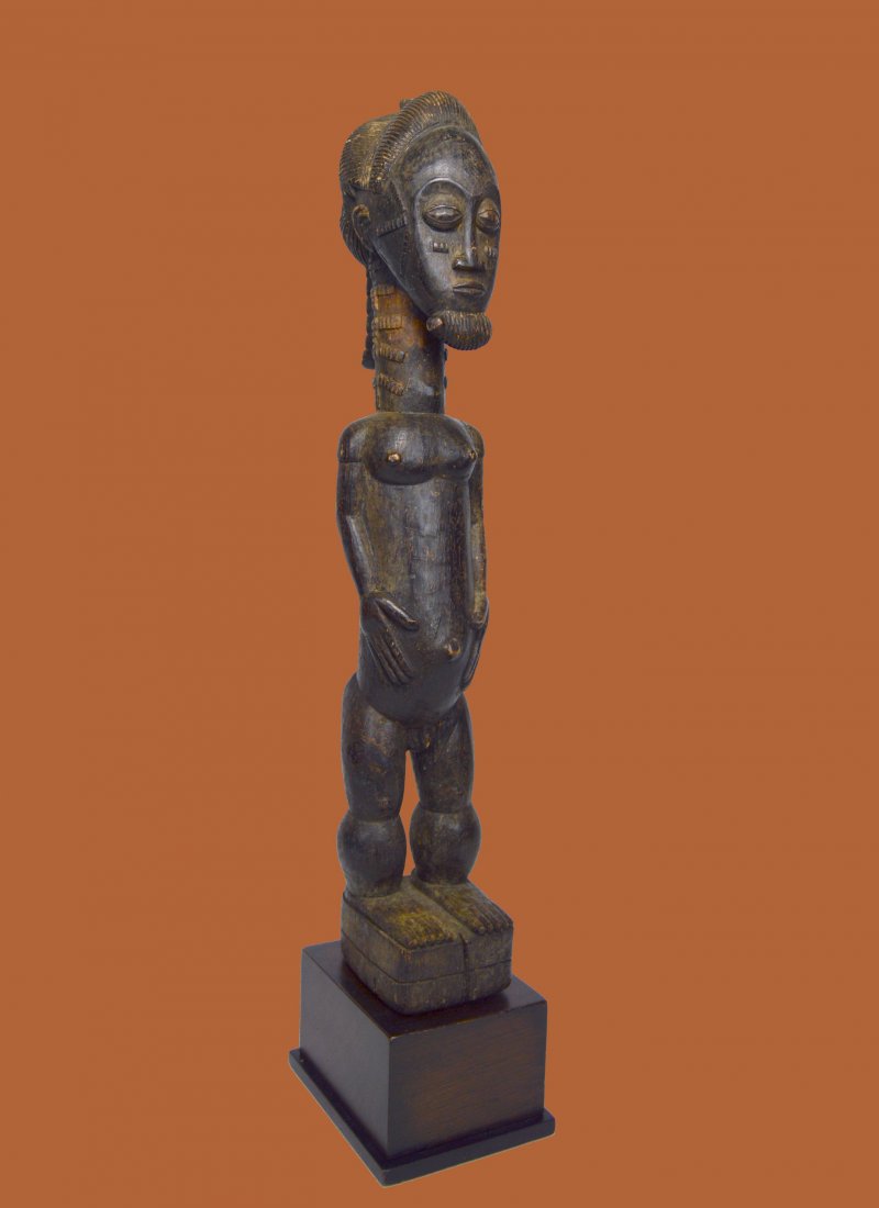 FINE BAULE MALE SCULPTURE AFRICAN ART (1 of 8)