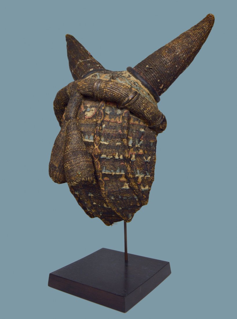 RARE YAKA MBAWA BUFFALO MASK FOR INITIATION SOCIETY (1 of 10)