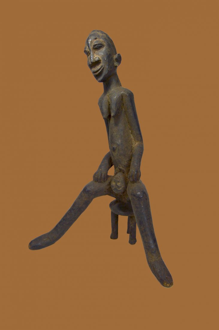 LOBI BIRTH SCULPTURE, AFRICAN TRIBAL ART (1 of 6)