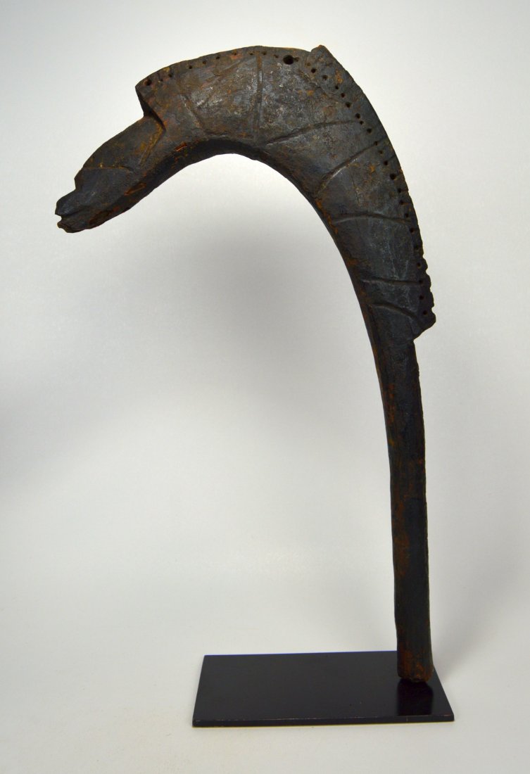 OLD DOGON CROOK CEREMONIAL STAFF, AFRICAN ART (1 of 7)