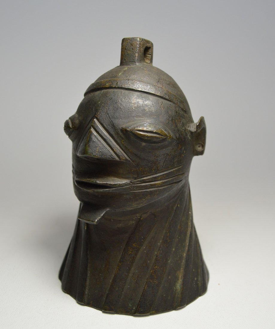 OLD YORUBA BRONZE OMO BELL OF OGBONI SOCIETY (1 of 8)