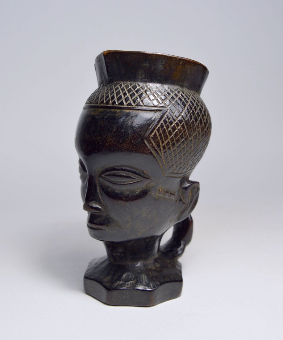A FINE KUBA CUP WITH PORTRAIT FACE (1 of 6)