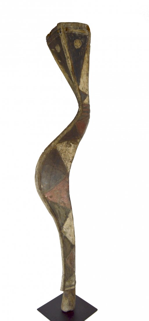 A MONUMENTAL BAGA SNAKE SCULPTURE, AFRICAN ART (1 of 7)