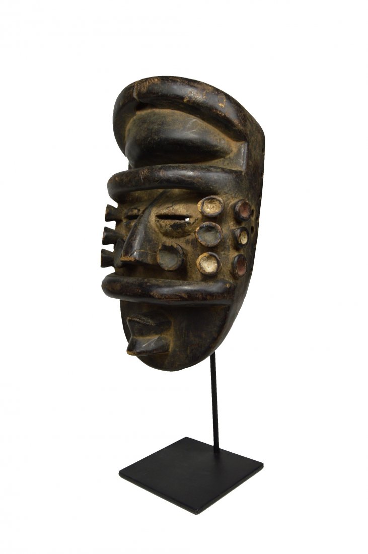 BOLD GUERE WOBE MULTIPLE EYED AFRICAN MASK, AFRICAN ART (1 of 7)