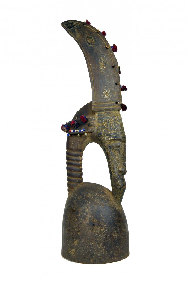 TALL BAMANA / MARKA HELMET MASK, AFRICAN ART (1 of 4)