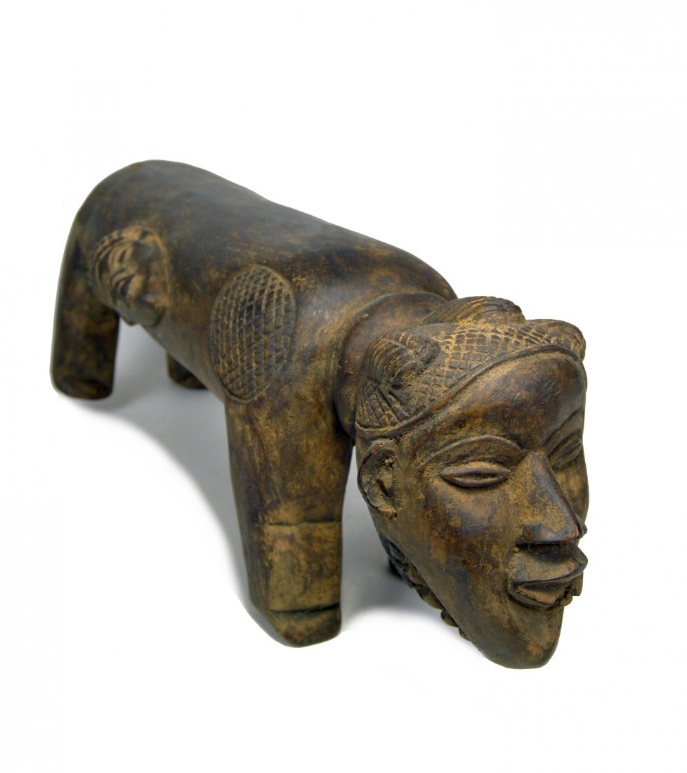 ABSTRACT DAN DOG FETISH WITH MASK FACES, AFRICAN ART (1 of 6)