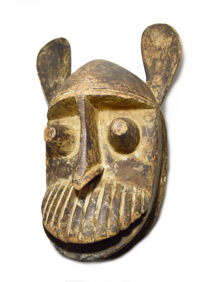 LARGE IMPRESSIVE BOZO PARADE MASK, AFRICAN ART (1 of 6)